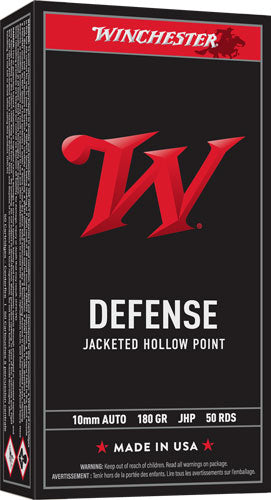 Winchester Ammunition USA 10JHP 10mm Automatic Jacketed Hollow Point 147 Grains