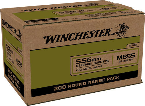 Winchester Ammunition USA 5.56x45 NATO 62 Grain Full Metal Jacketed Bullets (Part #WM855200)