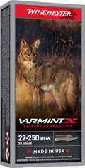 Winchester Ammunition Varmint-XP .22-250 Remington Polymer Tipped 55-Grain Ammunition
