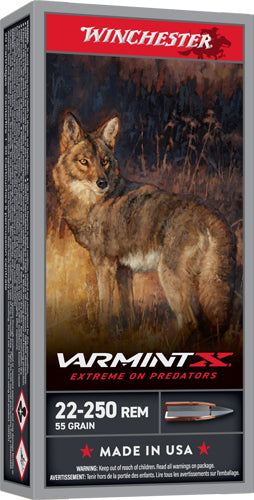 Winchester Ammunition Varmint-XP .22-250 Remington Polymer Tipped 55-Grain Ammunition