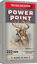 Winchester Ammunition Super-X .223 Remington 55 Grain Jacketed Soft Point Cartridge Box of 20