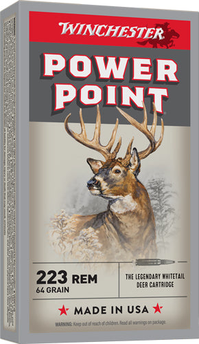Winchester Ammunition Super-X .223 Remington 55 Grain Jacketed Soft Point Cartridge Box of 20