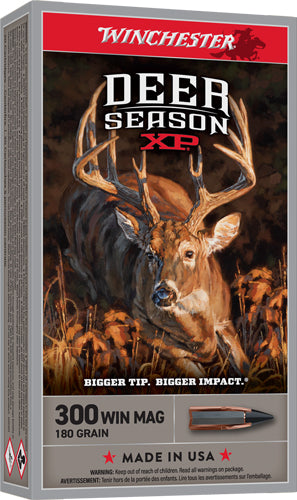 Winchester Ammunition Deer XP 300 Winchester Magnum, 180-Grain Polymer Tipped Rifle Ammunition - X300DS2
