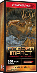 Winchester Ammunition Copper Impact 300 Winchester Short Magnum (WSM) 150-Grain Copper Solid Bullet – Reloadable