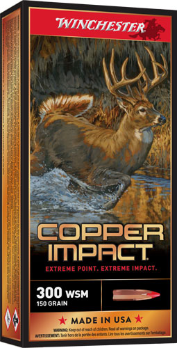 Winchester Ammunition Copper Impact 300 Winchester Short Magnum (WSM) 150-Grain Copper Solid Bullet – Reloadable