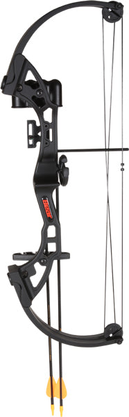 Bear Archery Youth Compound Bow AYS300BR - Durable Black Youth Compound Bow with Adjustable Draw Weight and Length