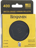 Benjamin Sheridan BD22, Pellets, .22 Caliber, 14.3 Grain, Domed Point, 400 Count Tin