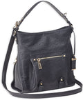 Bulldog Hobo Anna Black Concealed Carry Purse with Universal Fit Holster - PU Leather, Multiple Compartments