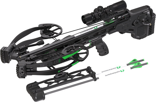 CenterPoint XBow Sinister 430D Crossbow with Integrated Cocking/Decocking System and 400-Grain Arrows