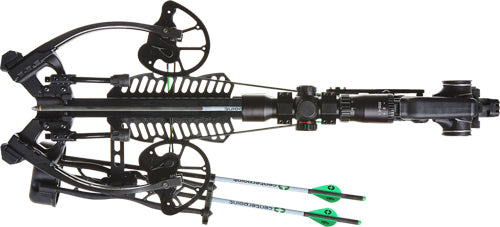 CenterPoint XBow Sinister 430D Crossbow with Integrated Cocking/Decocking System and 400-Grain Arrows