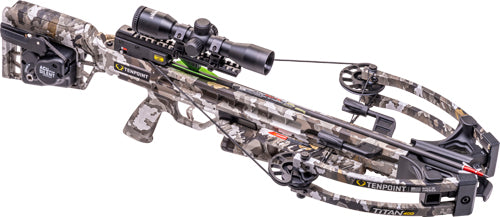 Ten Point Titan 400 Crossbow with Pro Elite Arrows and Full Assembly