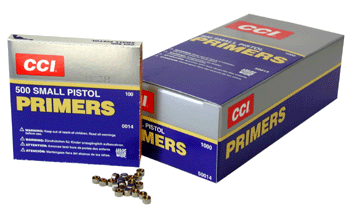CCI PRIMERS 500 SMALL PISTOL