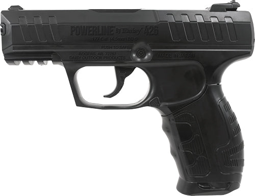 Daisy 426, CO2 Pistol, BB 430 Feet Per Second, 6.758" Barrel, Black Color, 15 Round Capacity