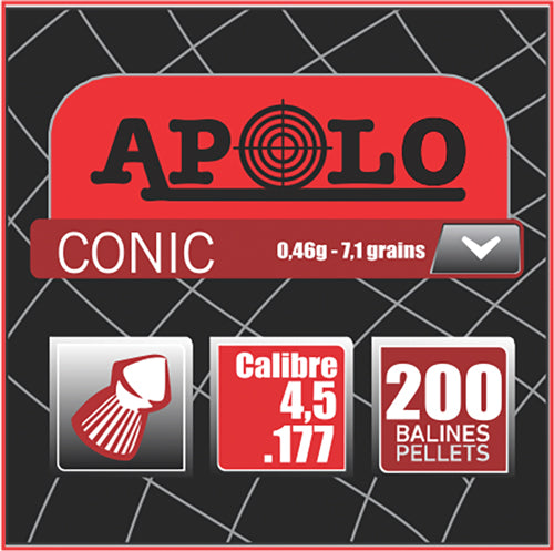 Apolo Pellets Hatsan Apolo 177 Conic 7.1 Grain 200 Pack