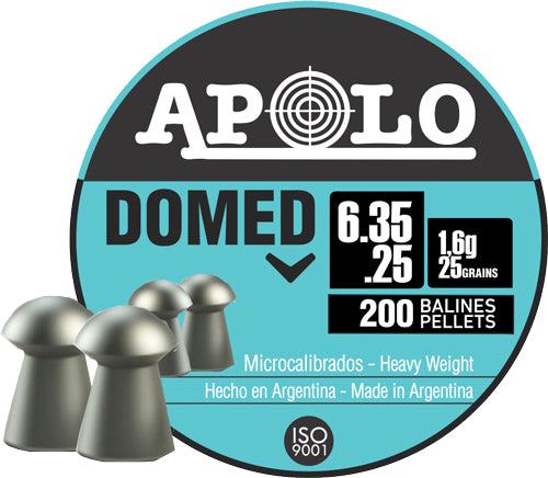 Apolo Pellets Hatsan Apolo 25 Domed 25 Grain 200 Pack
