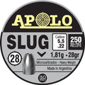 Apolo Pellets Hatsan Apolo 22 Slug 28 Grain 250 Pack