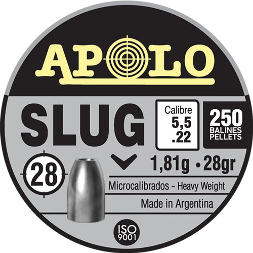 Apolo Pellets Hatsan Apolo 22 Slug 28 Grain 250 Pack