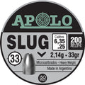 Apolo Pellets Hatsan Apolo 25 Slug 33 Grain 200 Pack