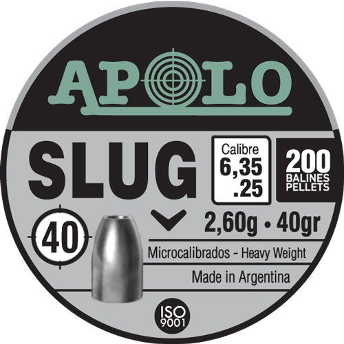 Apolo Pellets Hatsan Apolo 25 Slug 40 Grain 200 Pack