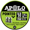 Apolo Pellets Hatsan Apolo 22 Pointed 18 Grain 250 Pack