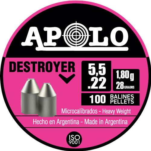 Apolo Pellets Hatsan Apolo 22 Destroyer 28 Grain 100 Pack
