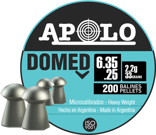 Apolo Pellets Hatsan Apolo 25 Domed 33 Grain 200 Pack