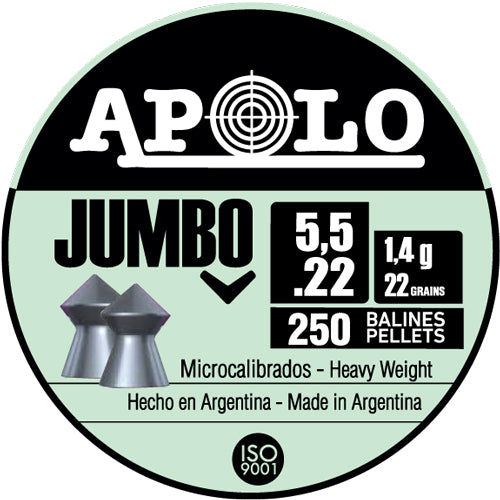 Apolo Pellets Hatsan Apolo 22 Jumbo 22 Grain 250 Pack