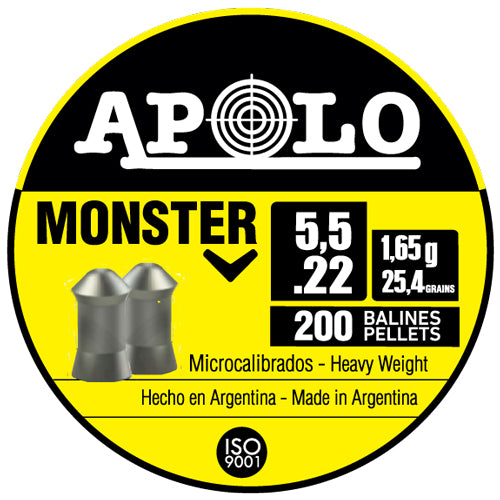 Apolo Pellets Hatsan Apolo 22 Monster 25.4 Grain 200 Pack