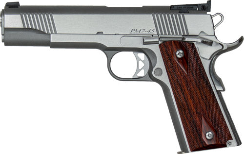 Dan Wesson Pointman Seven 45 ACP Stainless Steel Semi-Auto Pistol with 5-Inch Barrel and Adjustable Sights