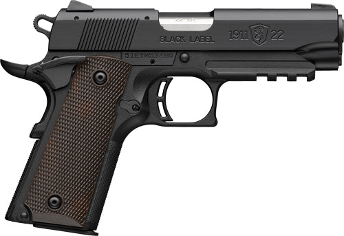 Browning 1911-22 Compact 22 Long Rifle Semi-Auto Pistol with Fixed Sights and Matte Black Finish