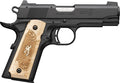 Browning 1911-22 Compact .22 LR Semi-Auto Pistol with Matte Black Frame and Wood Grip