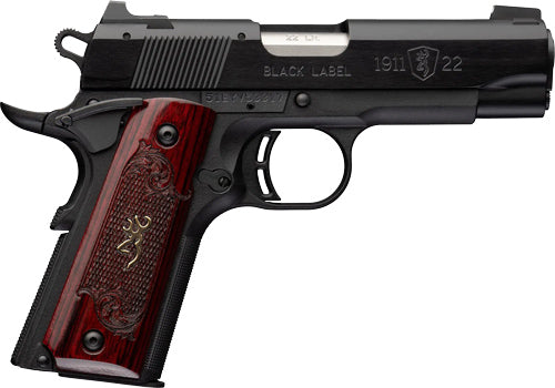 Browning 1911-22 Black Label Semi-Auto Pistol with 3.62-Inch Barrel and 10-Round Magazine