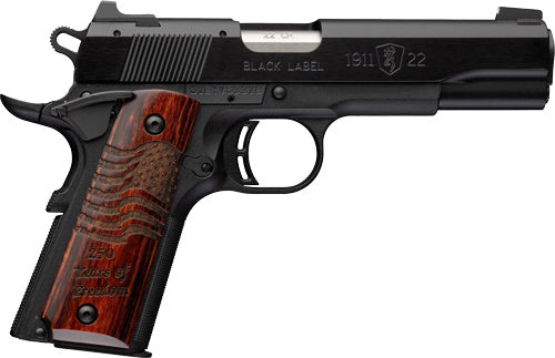 Browning 1911-22 Black Label Semi-Auto Pistol with Matte Black Finish and 4.25-Inch Barrel