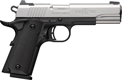 Browning 1911-380 Stainless Semi-Auto Pistol with Steel 3-Dot Combat Sights