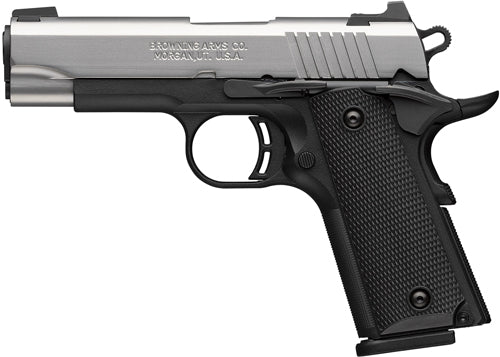Browning 1911-380 Stainless Semi-Auto Pistol with Steel 3 Dot Combat Sights