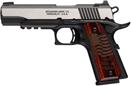 Browning 1911-380 Black Label Semi-Auto Pistol with Rail - 250th Anniversary Edition