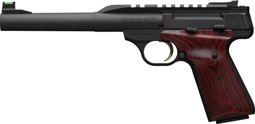 Browning Buck Mark Hunter 22LR Semi-Auto Pistol with Matte Black Finish and Fiber Optic Sights