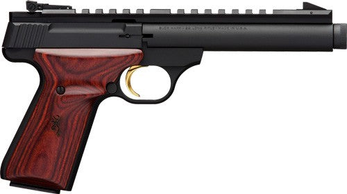 Browning Buck Mark Field .22 Long Rifle Semi-Auto Pistol with Suppressor Ready Threaded Barrel and Adjustable Sights