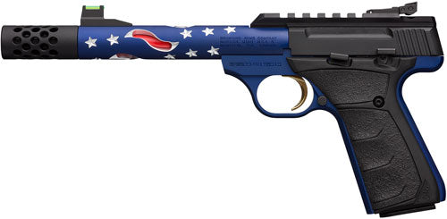 Browning Buck Mark Plus Vision .22 LR Pistol with Americana Theme and Picatinny Rail