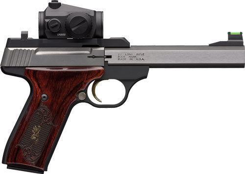 Browning Buck Mark Medallion .22 Long Rifle Semi-Auto Pistol with Rosewood Grips and Vortex Crossfire Red Dot