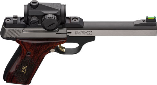 Browning Buck Mark Medallion .22 Long Rifle Semi-Auto Pistol with Rosewood Grips and Vortex Crossfire Red Dot