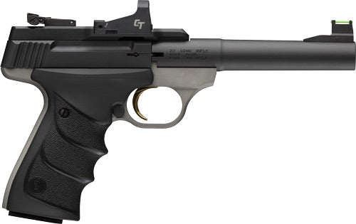 Browning Buck Mark Practical .22 LR Semi-Auto Pistol with Crimson Trace Red Dot Sight and Bi-Tone Finish