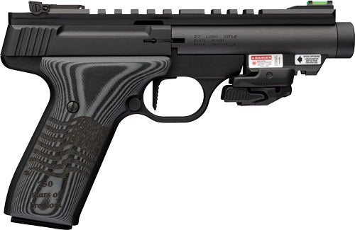 Browning Buckmark Black Label .22 Long Rifle Semi-Auto Pistol with G10 Grip and Adjustable Sights