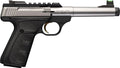 Browning Buckmark Camper UFX .22 Long Rifle Semi-Auto Pistol with Stainless Finish and Wood Grip