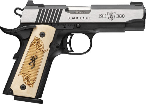 Browning 1911-380 Black Label Semi-Auto Pistol with Maple Medallion Grips
