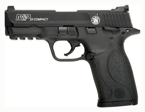 Smith & Wesson M&P22 Compact .22 LR Semi-Auto Pistol with 3.56-Inch Barrel and 10-Round Capacity and Black Finish
