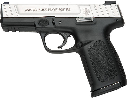 Smith & Wesson Sd9Ve 9mm FS Semi-Auto Pistol with 4-Inch Barrel and 10-Round Capacity and Stainless Finish