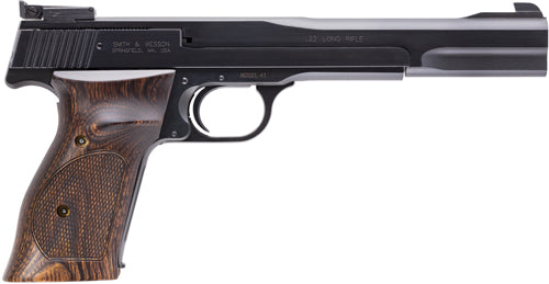 Smith & Wesson 41 .22 LR As Semi-Auto Pistol with 7-Inch Barrel and 10-Round Capacity and Blued Finish
