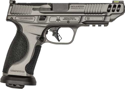 Smith & Wesson M&P9 M2.0 PC Competitor Semi-Auto Pistol with 5-Inch Barrel and 10-Round Capacity and Gray Finish