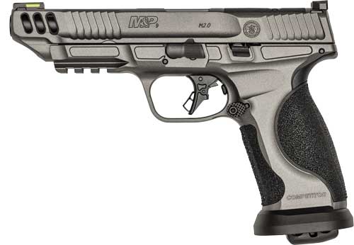 Smith & Wesson M&P9 M2.0 PC Competitor Semi-Auto Pistol with 5-Inch Barrel and 10-Round Capacity and Gray Finish